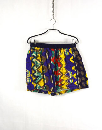 Retro 80's colorfull abstract shapes design shorts - M