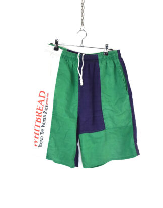 Retro brand green and blue printed shorts