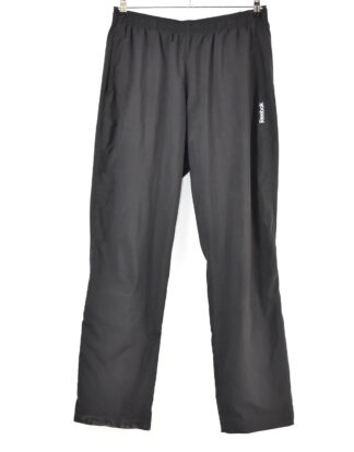 Reebok black sport track pants - L