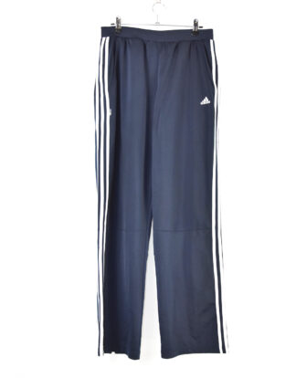 Adidas blue with white stripes sport track pants - M