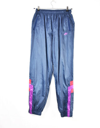 Nike 80's retro design blue and purple sport track pants - M