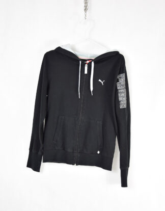Puma black and white hooded sweatshirt - S