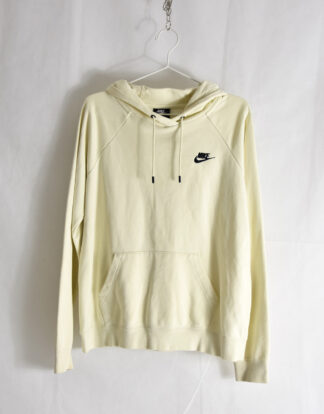 Nike light yellow hooded sweatshirt - M