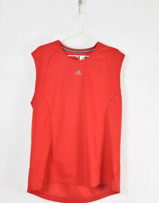 Adidas red tank top - L