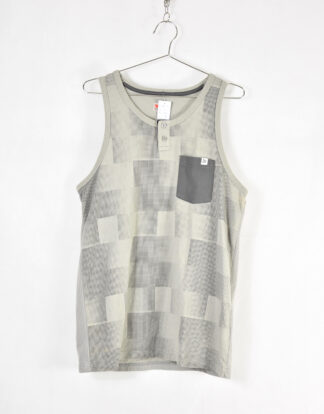 Puma grey print with pocket tank top - S