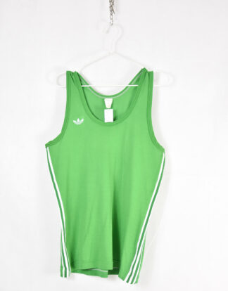 Adidas classic bright green tank top - M