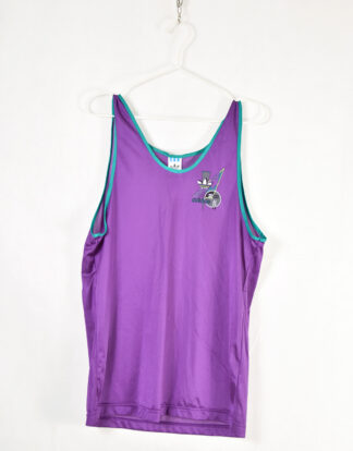 Adidas retro print purple and blue tank top - M