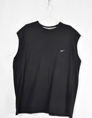 Nike small white logo black tank top - XXL