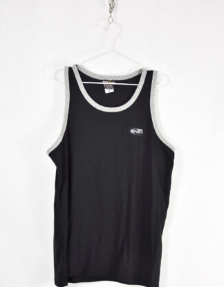 Black and grey classic tank top - L