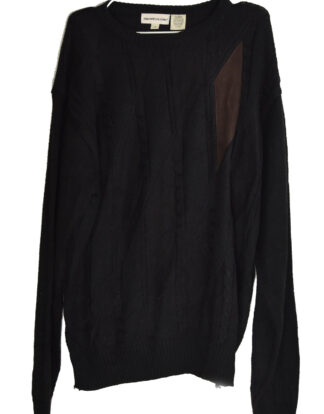 Black knited pullover - L