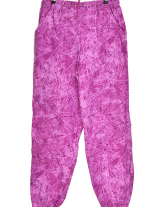 Vintage pink textured loose sport track pants