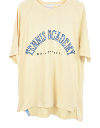 Tennis Academy logo cream t-shirt - M